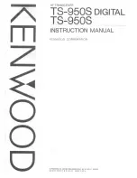 Kenwood TS-950S Digital Instruction Manual preview