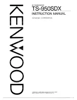 Preview for 1 page of Kenwood TS-950SDX Instruction Manual