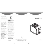 Предварительный просмотр 2 страницы Kenwood TTM100 Series User Manual