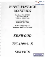 Kenwood TW-4100A Manual Manual предпросмотр