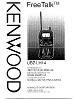 Kenwood UBZ-LH14 Instruction Manual предпросмотр