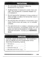 Предварительный просмотр 6 страницы Kenwood UBZ-LH14 Instruction Manual