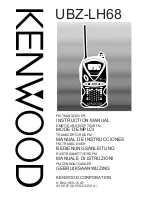 Kenwood UBZ-LH68 Instruction Manual предпросмотр