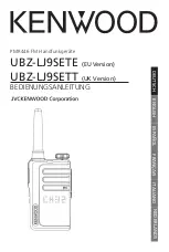 Предварительный просмотр 1 страницы Kenwood UBZ-LJ9SETE Instruction Manual