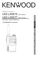 Предварительный просмотр 21 страницы Kenwood UBZ-LJ9SETE Instruction Manual