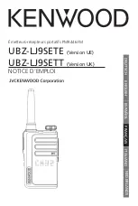 Предварительный просмотр 61 страницы Kenwood UBZ-LJ9SETE Instruction Manual