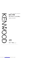 Preview for 1 page of Kenwood UD-100 Instruction Manual