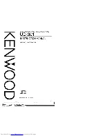 Preview for 1 page of Kenwood UD-301 Instruction Manual