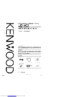 Kenwood UD-403 Instruction Manual preview