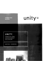 Предварительный просмотр 1 страницы Kenwood UNITY Operation Manual