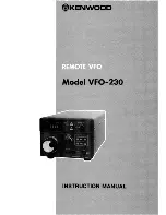 Preview for 1 page of Kenwood VFO-230 Instruction Manual