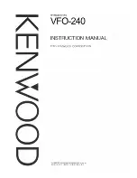 Kenwood VFO-240 Instruction Manual preview