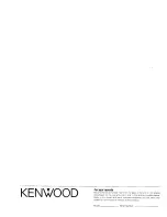 Preview for 24 page of Kenwood VR-209 Instruction Manual