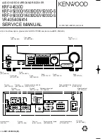 Kenwood VR-405 Service Manual preview