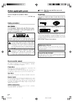 Предварительный просмотр 2 страницы Kenwood VR-50RS Instruction Manual