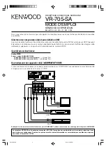 Preview for 2 page of Kenwood VR-705-SA Instruction Manual