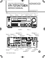 Kenwood VR-7070A Service Manual preview