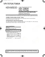 Preview for 8 page of Kenwood VR-7070A Service Manual