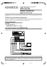 Preview for 2 page of Kenwood VR-707A Instruction Manual