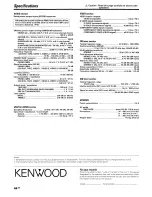 Предварительный просмотр 44 страницы Kenwood VR-8050 Instruction Manual