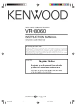 Kenwood VR-8060 Instruction Manual предпросмотр