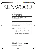 Kenwood VR-9050 Instruction Manual preview