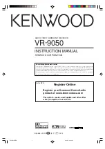 Предварительный просмотр 1 страницы Kenwood VR-9050 Instruction Manual