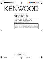 Preview for 1 page of Kenwood VRS-5100 Instruction Manual