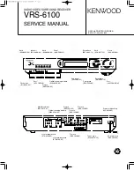 Kenwood VRS-6100 Service Manual preview