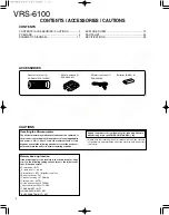 Предварительный просмотр 2 страницы Kenwood VRS-6100 Service Manual