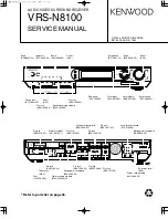 Kenwood VRS-N8100 - AV / Digital Multimedia Receiver Service Manual preview