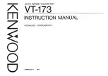 Kenwood VT-173 Instruction Manual preview