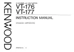 Kenwood VT-176 Instruction Manual preview