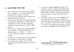 Предварительный просмотр 16 страницы Kenwood VT-176 Instruction Manual