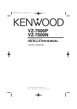 Kenwood VZ-7000N Installation Manual preview