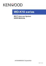 Preview for 1 page of Kenwood WD-K10 Series User Manual