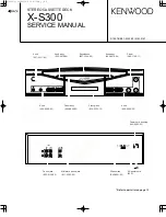 Kenwood X-S300 Service Manual предпросмотр