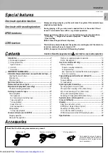 Preview for 3 page of Kenwood X-W320 Instruction Manual