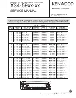 Kenwood X34-59 Service Manual preview