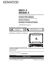 Kenwood X802-5 Instruction Manual preview