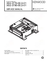 Kenwood X92-3770-00 Service Manual preview