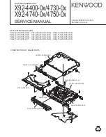 Kenwood X92-4400-0 Series Service Manual preview