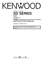 Kenwood XD-251 Instruction Manual preview