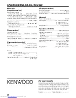 Preview for 40 page of Kenwood XD-355 Instruction Manual