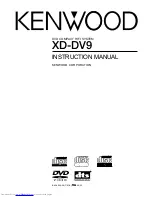 Preview for 1 page of Kenwood XD-DV9 Instruction Manual