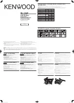 Kenwood XR-1700P Instruction Manual preview