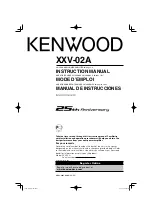 Предварительный просмотр 1 страницы Kenwood XXV-02A - 25th Anniversary Products Amplifier Instruction Manual