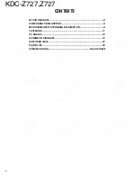 Предварительный просмотр 2 страницы Kenwood Z727 Service Manual