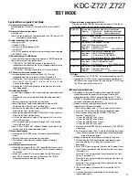 Предварительный просмотр 11 страницы Kenwood Z727 Service Manual