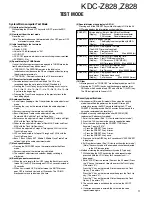 Предварительный просмотр 11 страницы Kenwood Z828 Service Manual